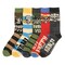 One Piece (Live Action) Luffy, Zoro, Nami, Usopp and Sanji Mens Casual Crew Socks 4 Pack